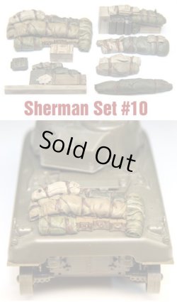 Photo1: 1/35 SH0010 Sherman Engine Deck Set #10 (8 Pieces)