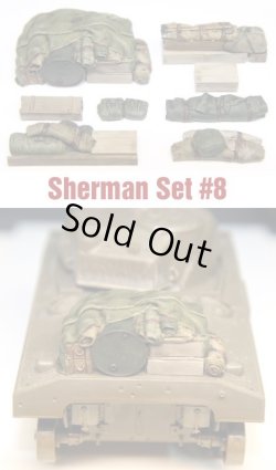 Photo1: 1/35 SH008 Sherman Engine Deck Set #8 (8 Pieces)