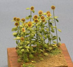 Photo1: 1/48 Sunflower（Diorama accessories ）