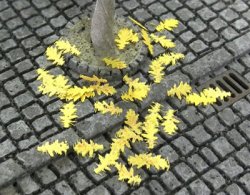 Photo1: 1/35 Autumun Leaves (OAK) yellow（Diorama accessories ）