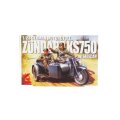 Acrylic display block series EIJI SHIMAMURA 1/24 GERMAN MOTORCYCLE ZUNDAPP KS750  w/SIDECAR