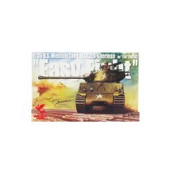 Photo1: Acrylic display block series EIJI SHIMAMURA 1/35 U.S. Medium Tank M4A3E8 Sherman "Easy Eight" w/T66 Tracks