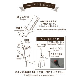 Photo7: 1/24 Seat belt Set Black