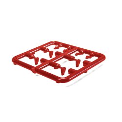 Photo3: 1/24 Seat belt Set Red