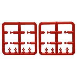 Photo2: 1/24 Seat belt Set Red