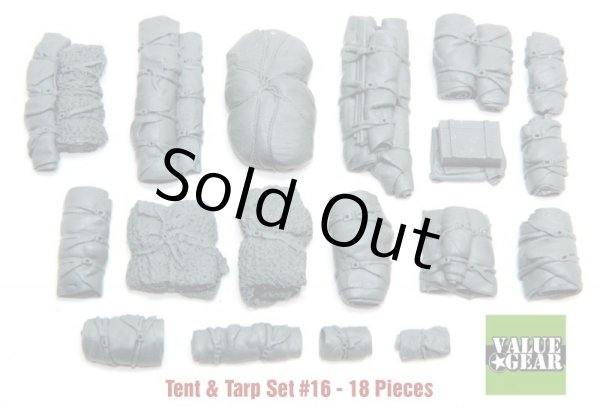 Photo1: 1/35 VG016 Tents & Taprs #16 (18 Pieces) (1)