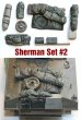 Photo1: 1/35 SH002 Sherman Engine Deck Set #2 (8 Pieces) (1)