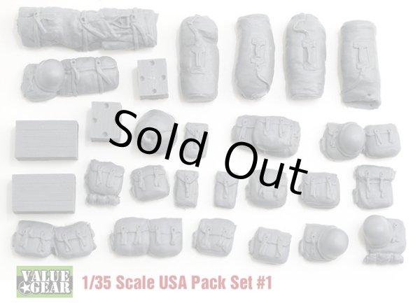 Photo1: 1/35 US001 USA Packs & Bags Set #1  (1)